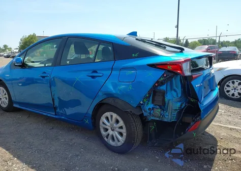 2019 Toyota Prius Le z USA, uszkodzony, nr VIN JTDKARFU5K3082829